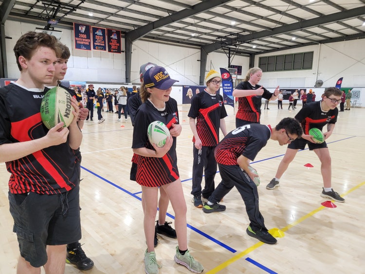 students at Multi sports day